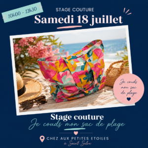 Stage couture – Je couds mon sac de plage