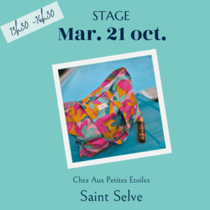 Stage Toussaint - St Selve - Mardi 21 octobre 13h30-16h30