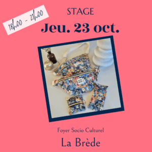Stage Toussaint - La Brède - Jeudi 23 octobre 18h00 - 21h00