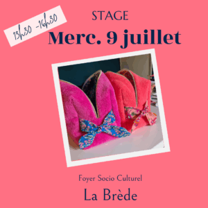 Stage Eté - La Brède - Mercredi 9 juillet 13h30-16h30