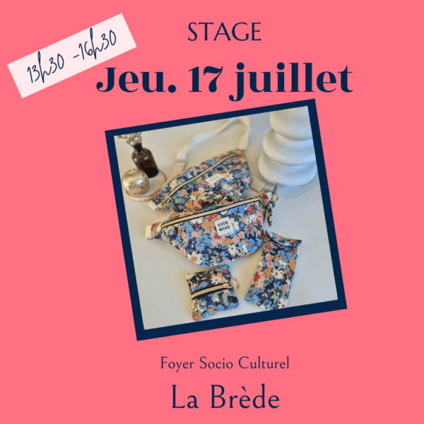 Stage Eté - La Brède - Jeudi 17 juillet 13h30-16h30