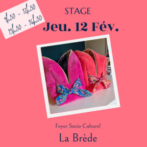 Stage couture - La Brède - Jeudi 12 février