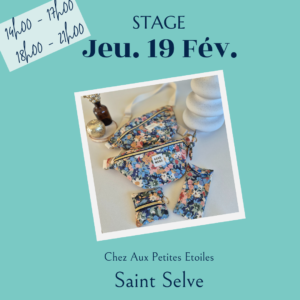 Stage couture - Saint-Selve - Jeudi 19 février